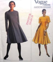 2354 EZ GEOFFREY BEENE SS-LS  FLARE DRESS LENGTHS PATTERN 12-16